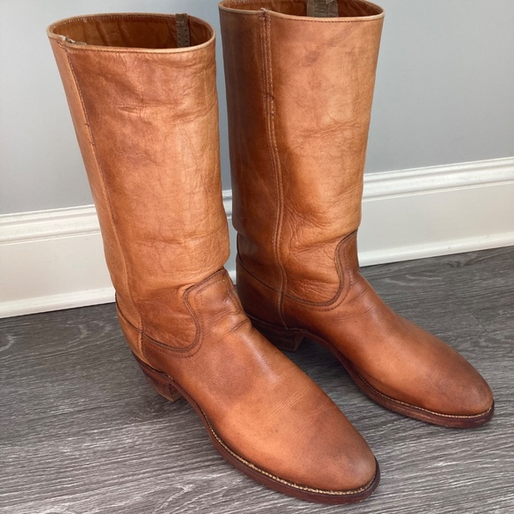 60s/70s Vintage Black Label Frye Boots. - Picture 6 of 9